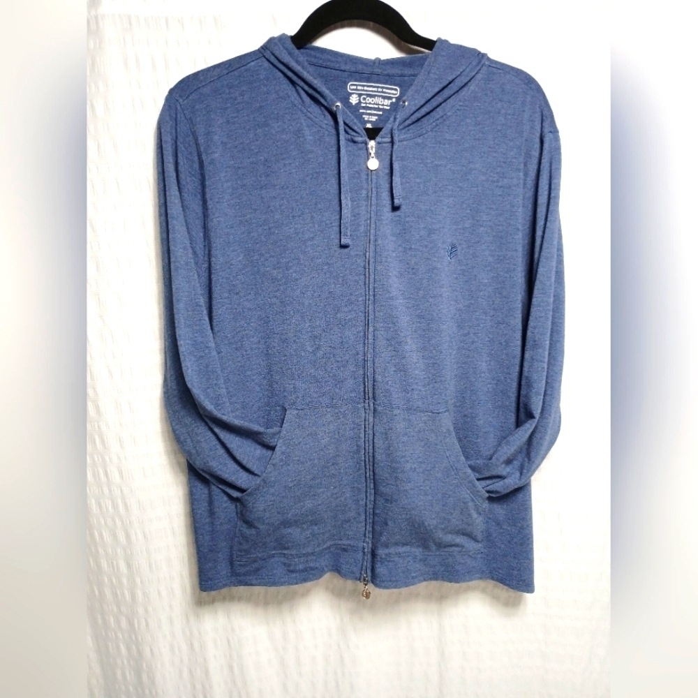 Coolibar Ladies Seaside Hoodie Long Sleeve Double Zip . Size XL